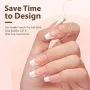 Нов комплект Фалшиви нокти с френски връх 160 броя маникюр жени красота, снимка 6