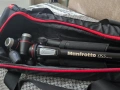 Алуминиев статив Manfrotto 055 в комплект с трипозиционна глава Manfrotto XPro, снимка 1