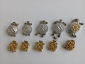 Бижутерски материали, 2-редни закопчалки, Кукички и халки за обеци, Чешки Шатони Оптима, Мъниста, снимка 14