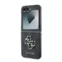 Оригинален кейс Guess Leather 4G Metal Logo, За Samsung Galaxy Z Flip6, Черен, снимка 2