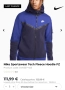 Мъжко горнище NIKE TECH FLEECE. Размер XS, снимка 3