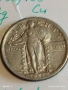 Сребърна монета 25 цента 1923г. Америка рядка за КОЛЕКЦИЯ 67890, снимка 7