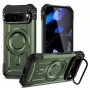 Google Pixel 9 Pro / Pixel 9 Magnetic Case Lens /Kickstand PC + TPU Удароустойчив Ring Holder2 Калъф, снимка 4