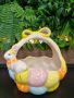 НОВО!!! Великденска кошница за яйца - порцелан, снимка 1 - Декорация за дома - 45402606