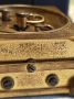Стар Механичен Швейцарски Часовник Будилник Кожена Кутия, снимка 11