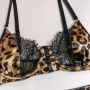 Комплект еротично дамско бельо - в леопардов принт , снимка 5