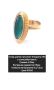 Златен пръстен с естествен камък 18 карата 750, снимка 1 - Пръстени - 46021736