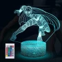 Холограмна 3D LED лампа Spider Man-дистанционно управление 16 цвята+други режими на управление, снимка 1