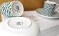 Сервиз за кафе Lancaster. Фин костен порцелан 2 комплекта х 2 чаши и чинийки., снимка 6