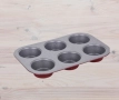 Форма за мъфини, За 6 бр, Мраморно покритие, снимка 2