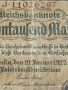 Райх банкнота 10 000 марки 1922г. Германска империя рядка за КОЛЕКЦИЯ 53270, снимка 4