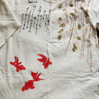 Дамска тениска с японски мотиви , снимка 1 - Тениски - 45057607