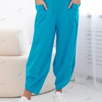 Дамски памучен комплект блуза + панталон, 3цвята , снимка 6 - Комплекти - 45669920