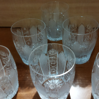 Кристални чаши за вода уиски вино ракия , снимка 15 - Антикварни и старинни предмети - 40462725