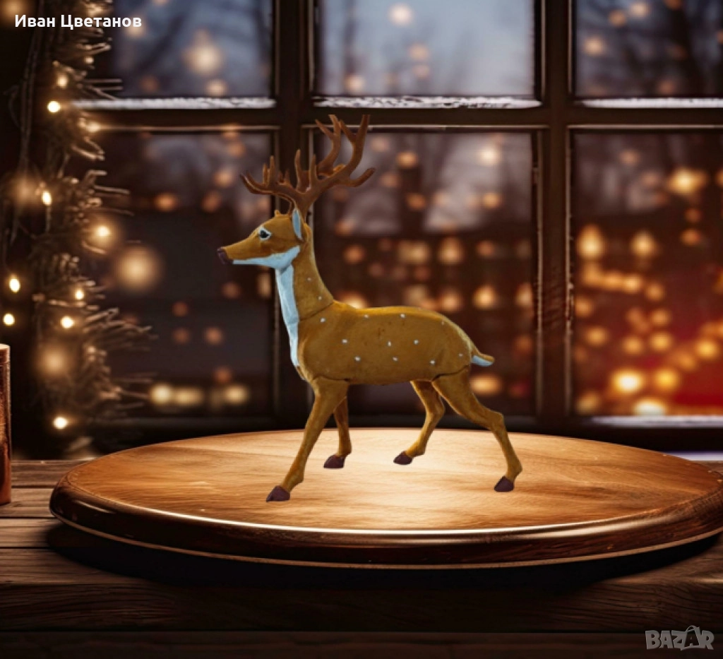 Елегантен коледен елен – перфектната празнична декорация, снимка 1