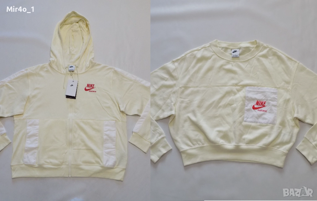 нов суитчър nike худи блуза фанела горнище суичър елек екип спорт крос дамски оригинал L/S, снимка 1