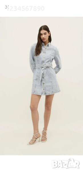 Дънкова рокля Stradivarius, снимка 1