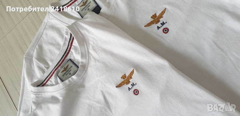 Aeronautica Militare Cotton Mens Size 50/L  ОРИГИНАЛ! 2бр. Мъжки Тениски!, снимка 1