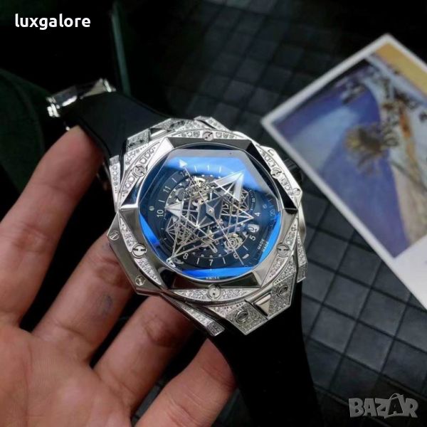 Мъжки часовник Hublot Big Bang Sang Bleu II с кварцов механизъм, снимка 1