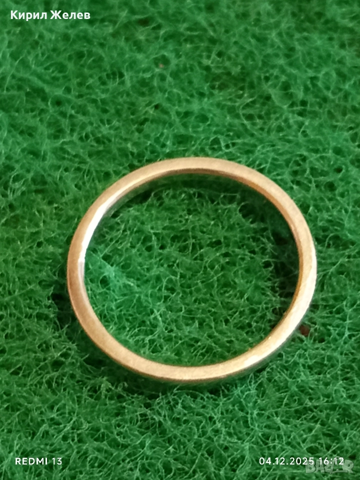 Елегантен нежен сребърен пръстен майсторска изработка 52362, снимка 1