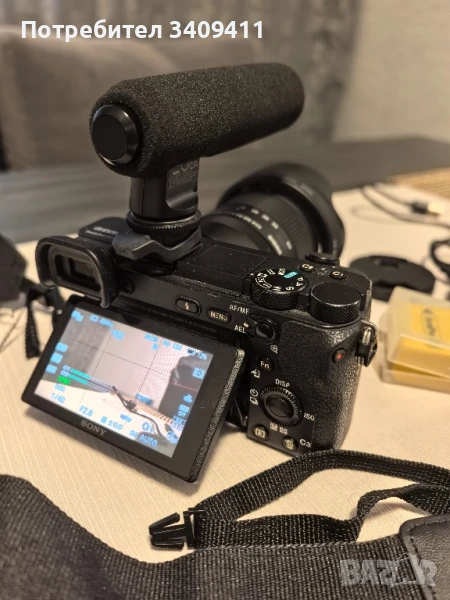 Сони 6500+Sigma 18-50mm f/2.8 DC DN Contemporary+микрофон+батерии, снимка 1