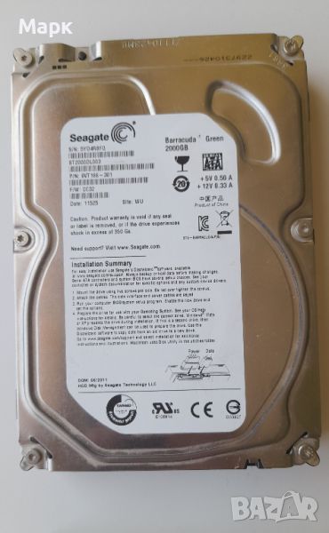 Хард диск 2TB Seagate ST200DL003 3.5", снимка 1