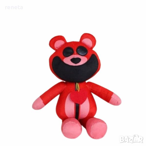 Играчка Bobby BearHug, The Smiling Critters, Плюшена, Червена, 26 см, снимка 1