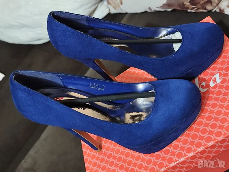 Дамски обувки на ток/платформа, 39, снимка 1