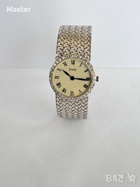 PIAGET 18к бяло злато с диаманти дамски часовник, снимка 1