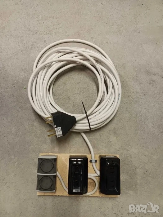 Трифазен удължител 17 метра, НОВ разклонител, монофазен удължител, снимка 1