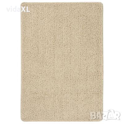 vidaXL Шаги килим, кремав, 120x170 см, противоплъзгащ(SKU:340388, снимка 1