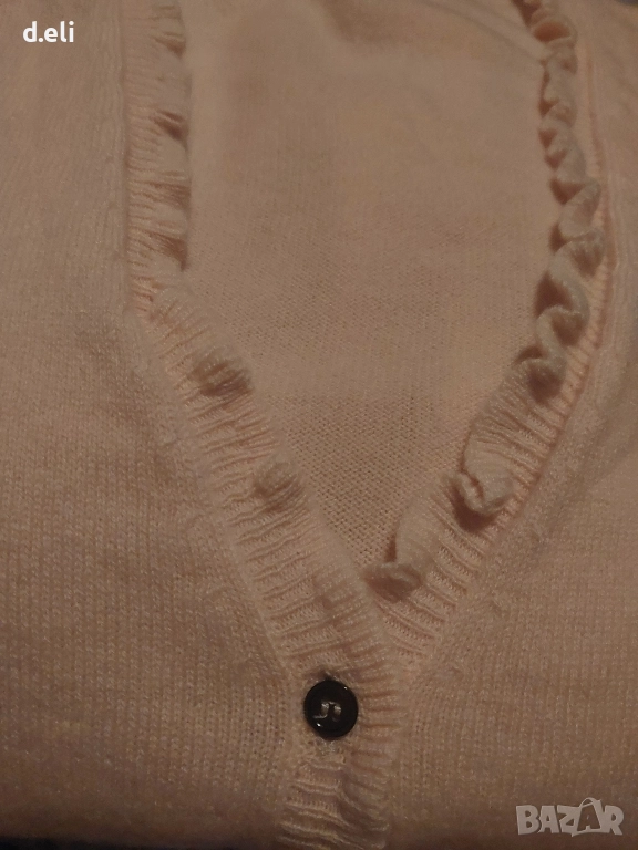 Peter Hahn. Size XL 100% Кашмир. Жълта жилетка, снимка 1