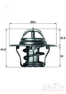 107175305 BEHR ТЕРМОСТАТ 75°C 2.4 D, 3.5 Vogue 4x4, FORD Transit Mk2 / LAND ROVER Range Rover I, снимка 1