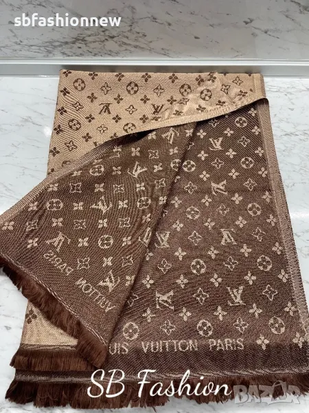 Louis Vuitton двулицев шал, снимка 1