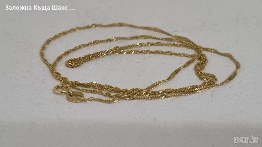 Златно синджирче 14К Midas 585, снимка 1