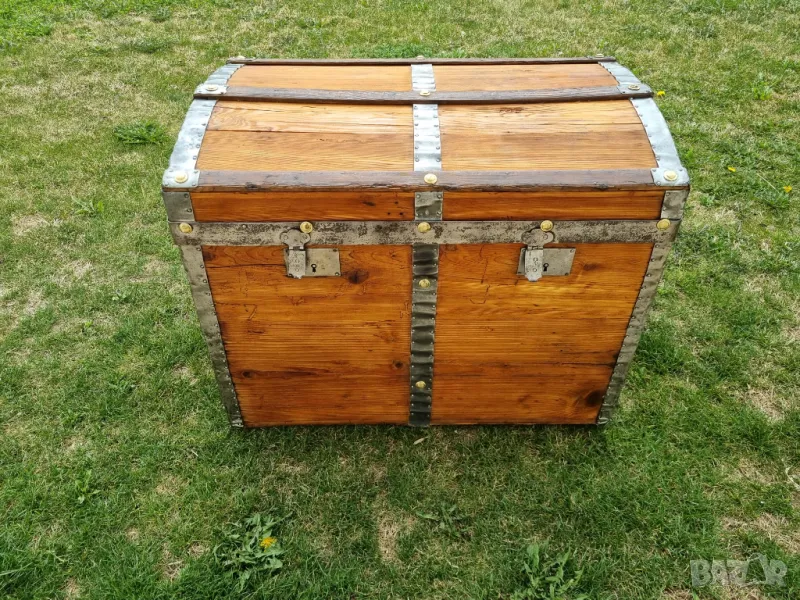 Стар дървен сандък/ракла/скрин, снимка 1