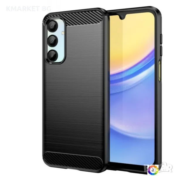 Samsung Galaxy A16 5G / A16 4G Удароустойчив Carbon Fiber Калъф и Протектор, снимка 1