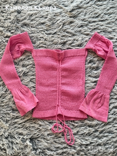 Дамска блузка розов цвят, снимка 1