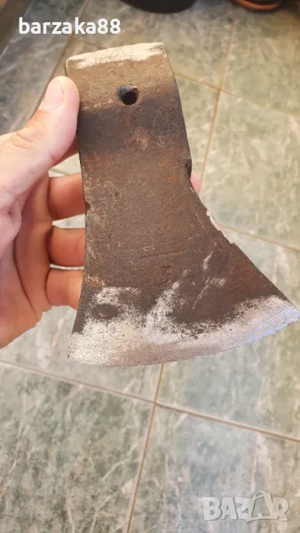 Стар малък Топор Брадва с маркировки, снимка 1