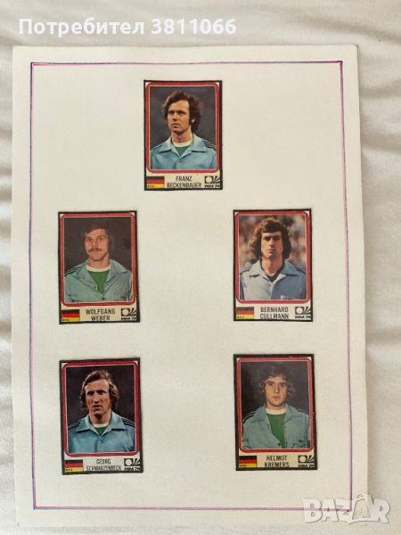 Panini stickers World cup Germany Munhin 1974/ Стикери панини от световното 1974 в Германия Мюнхен, снимка 1