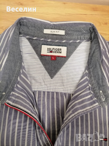 Мъжки  ризи Tommy Hilfiger L , снимка 5 - Ризи - 44954420