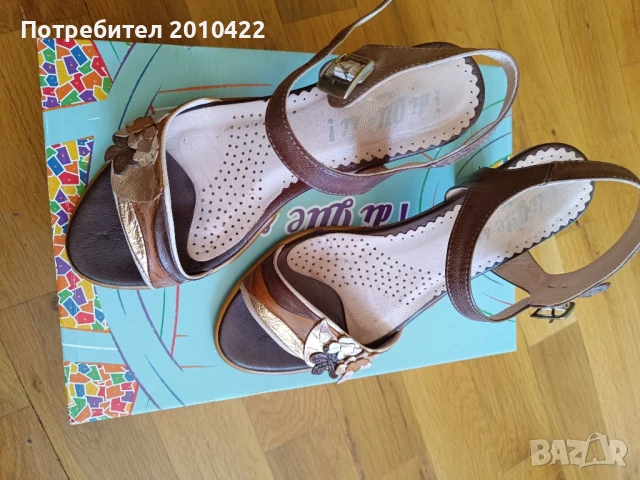 Дамски сандали от естествена кожа, отговарят на размер 36, снимка 2 - Сандали - 50656623
