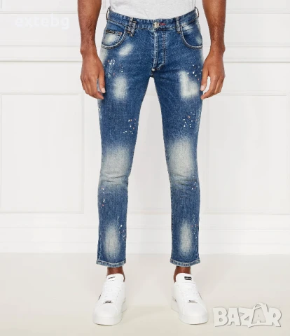 PHILIPP PLEIN оригинални сини мъжки дънки разм.40