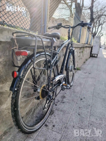 28 цола електрически алуминиев велосипед с 7 скорости усилени капли амортисьори предни като нов , снимка 7 - Велосипеди - 53864928