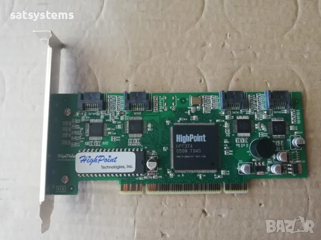 HighPoint Rocket Raid 1640 PCI 4x Sata Internal Raid Controller Card, снимка 1 - Други - 48130900