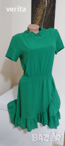 Зелена лятна рокля , снимка 1 - Рокли - 46260035