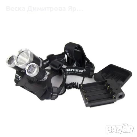 Водоустойчив челник, Cree T6 LED, ХРЕ, Пулс, Черен, снимка 1 - Камери - 47241849