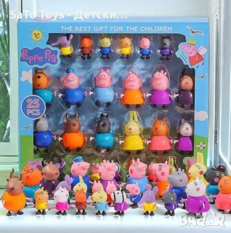 Комплект Фигурки за игра Пепа Пиг всички герои Peppa Pig фигурки