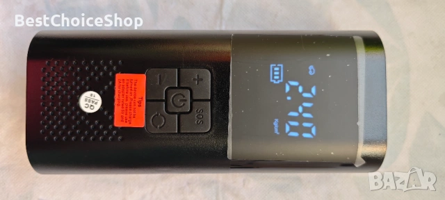 Преносим въздушен компресор с LED за кола, мотоциклет, велосипед, топки, снимка 2 - Аксесоари и консумативи - 53751036