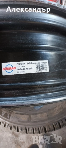 джанти 16 цола фиат пежо ситроен fiat pegeut citroen, снимка 3 - Гуми и джанти - 52005542